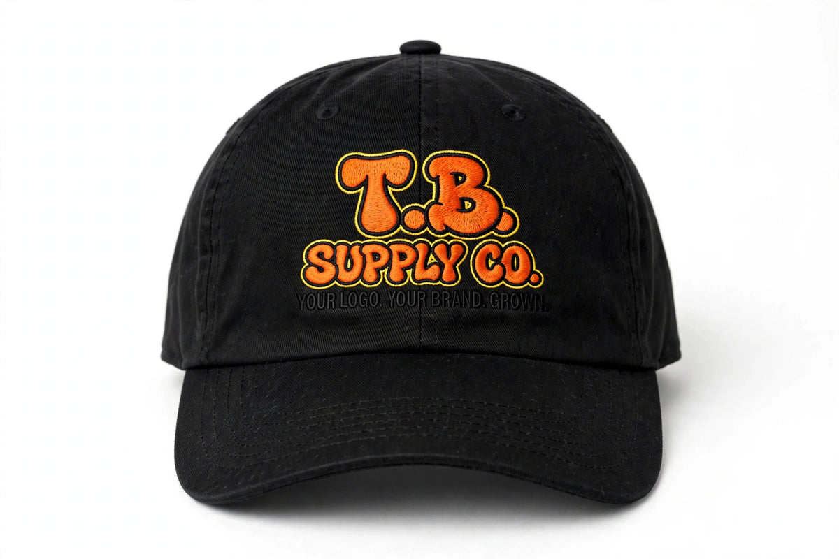 T.B. Supply Co. Baseball Cap mockup