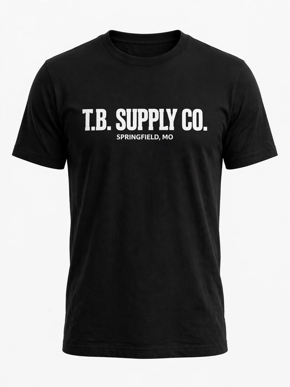 T.B. Supply Co. Flagship Logo Tee mockup