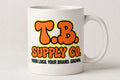 T.B. Supply Co. Coffee Mug mockup